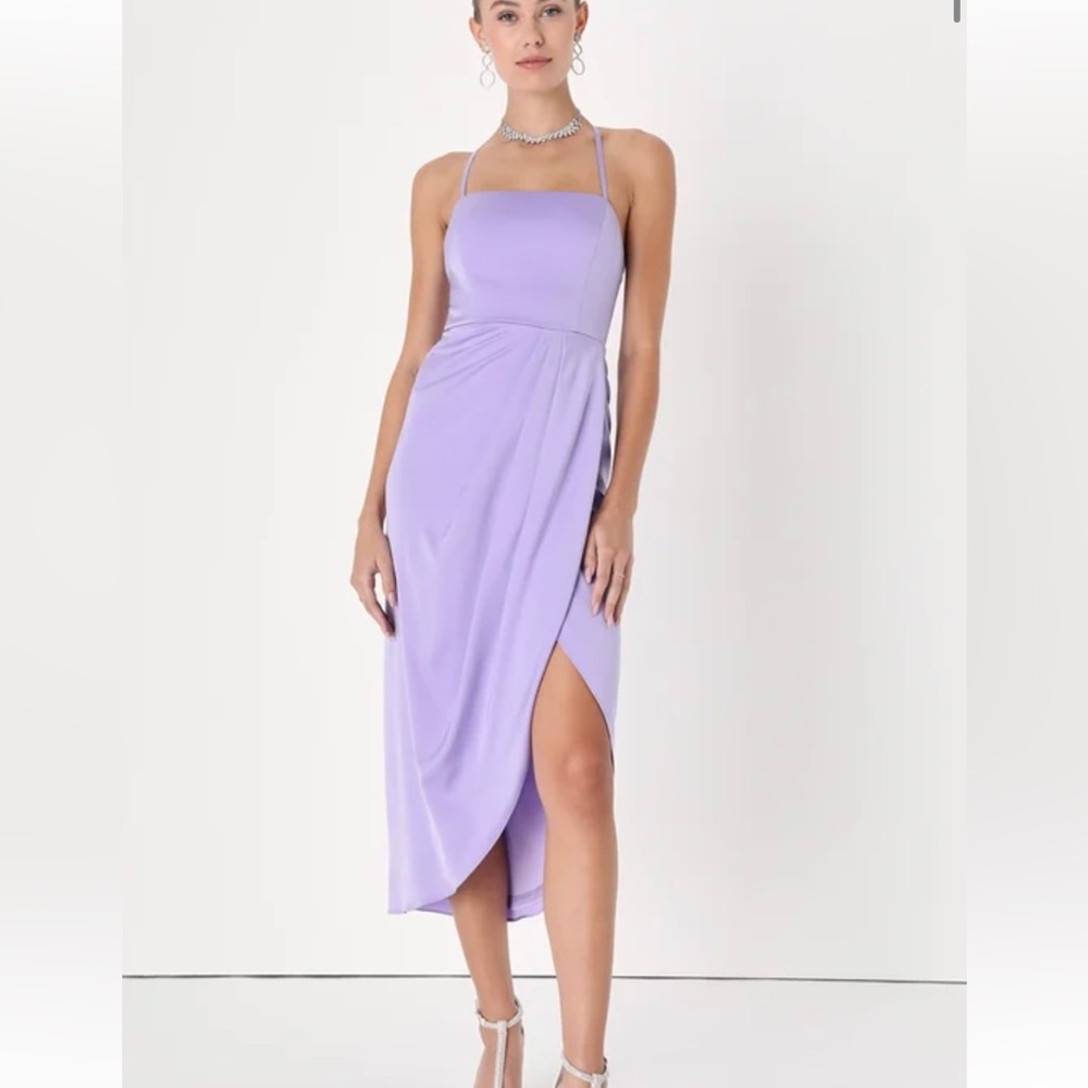 LuLu’s Lilac Midi Dress - Large